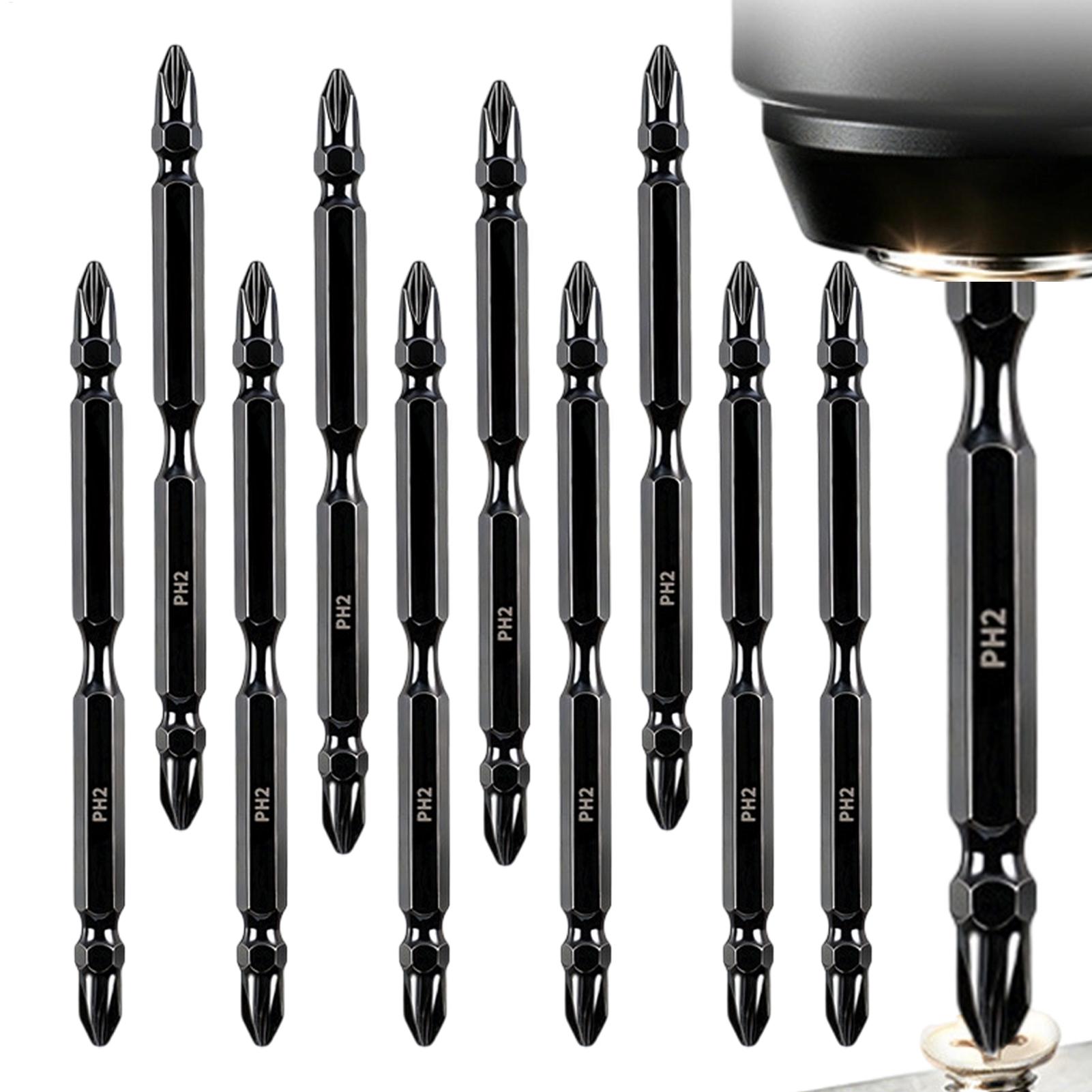 End Mill Set - Screwdriver Bit Set Double-Ended Milled Magnetic