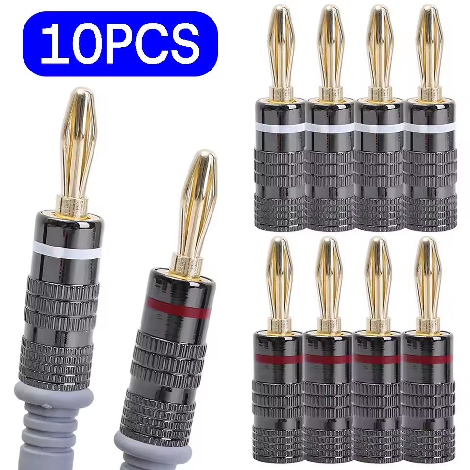 Coupling 8Mm - 1-10Pcs No Solder Banana Plug 4mm