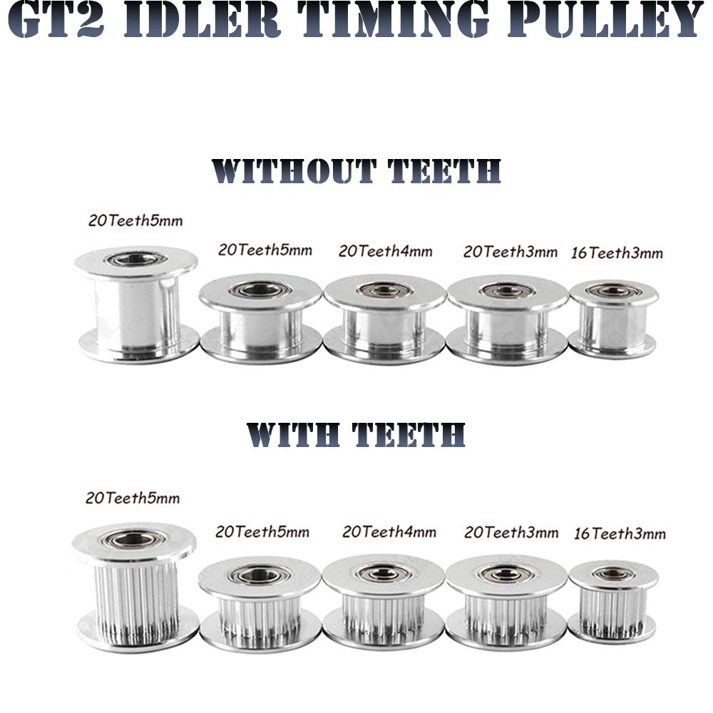Gt2 Belt - GT2 Idler Pulley 20Teeth 16Tooth Wheel