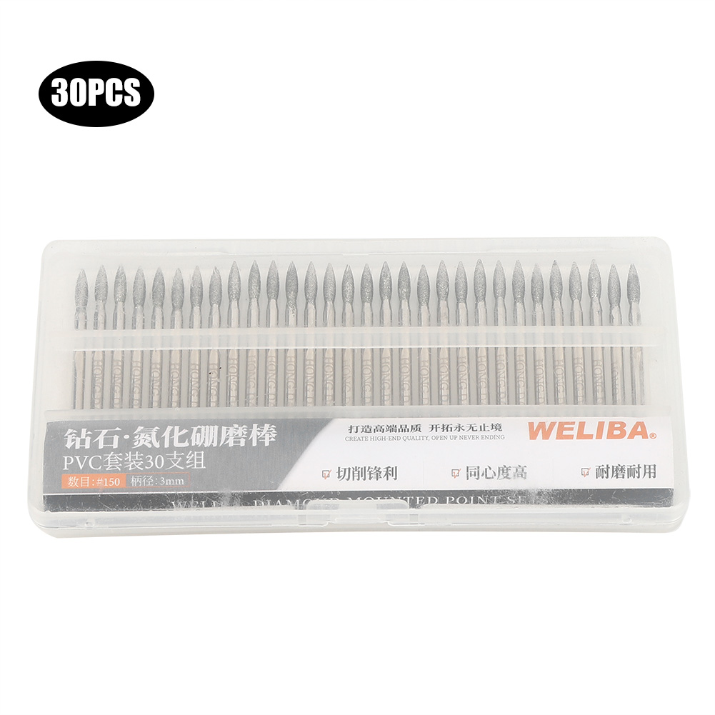 30pcs 150Grit Tip Diamond Grin - Cnc Bits ulasan dan harga