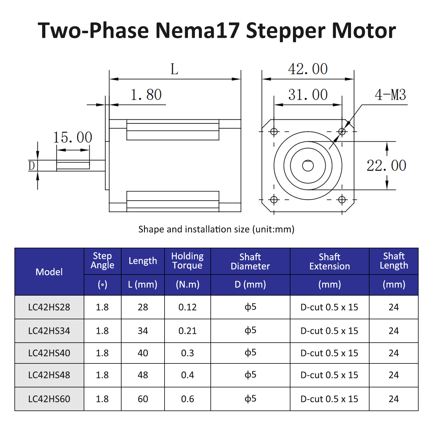 2phase Nema17 stepper motor op - Nema 17 Stepper ulasan dan harga