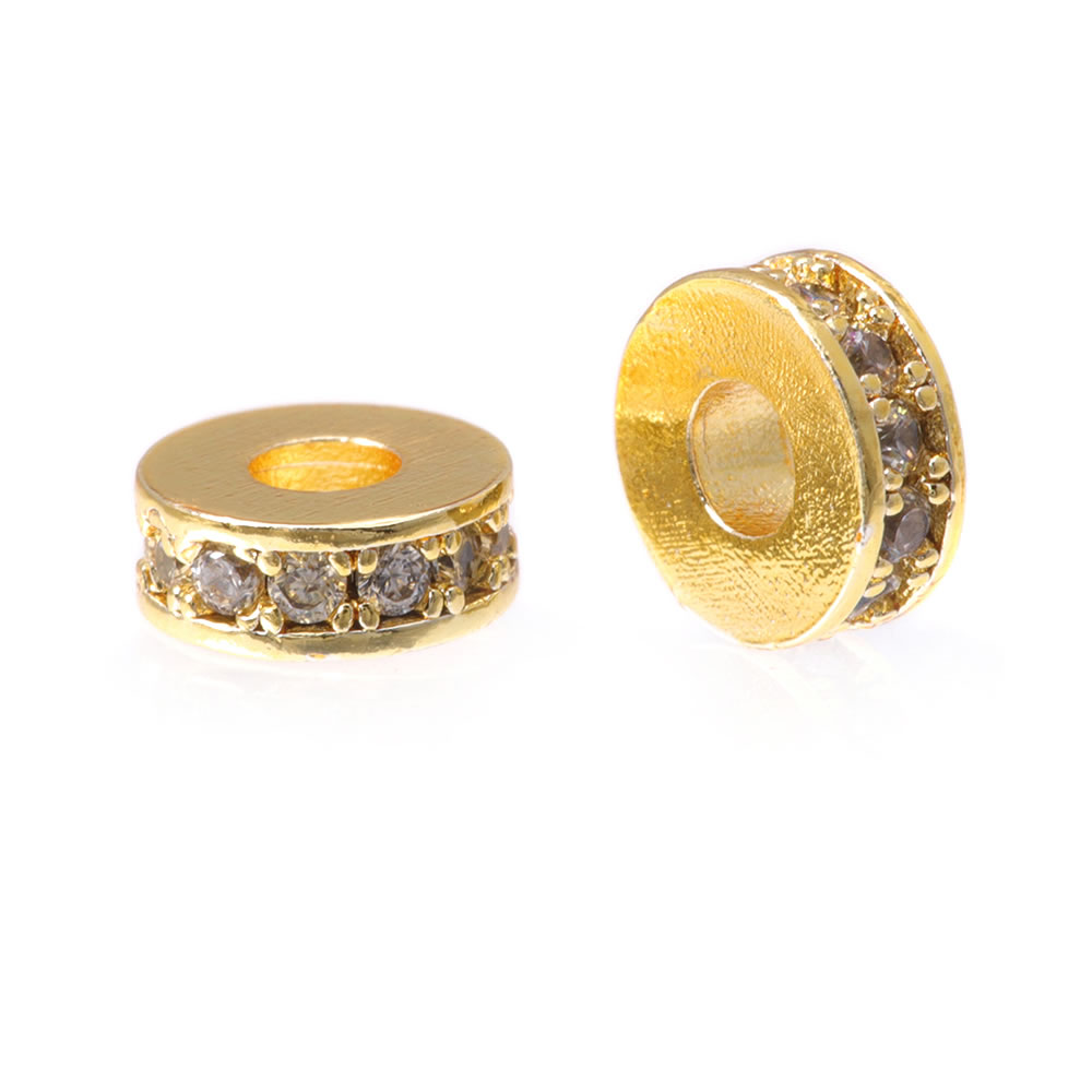 6PCS 6MM 8MM 18K Gold Color Br - Coupling 8Mm ulasan dan harga