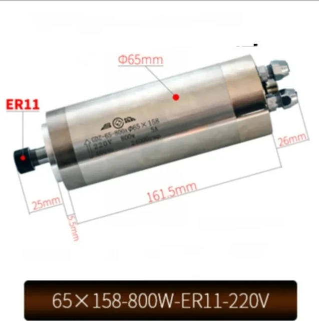 65X158-800W-ER11-220V CNC Wate - Water Cooled Spindle ulasan dan harga