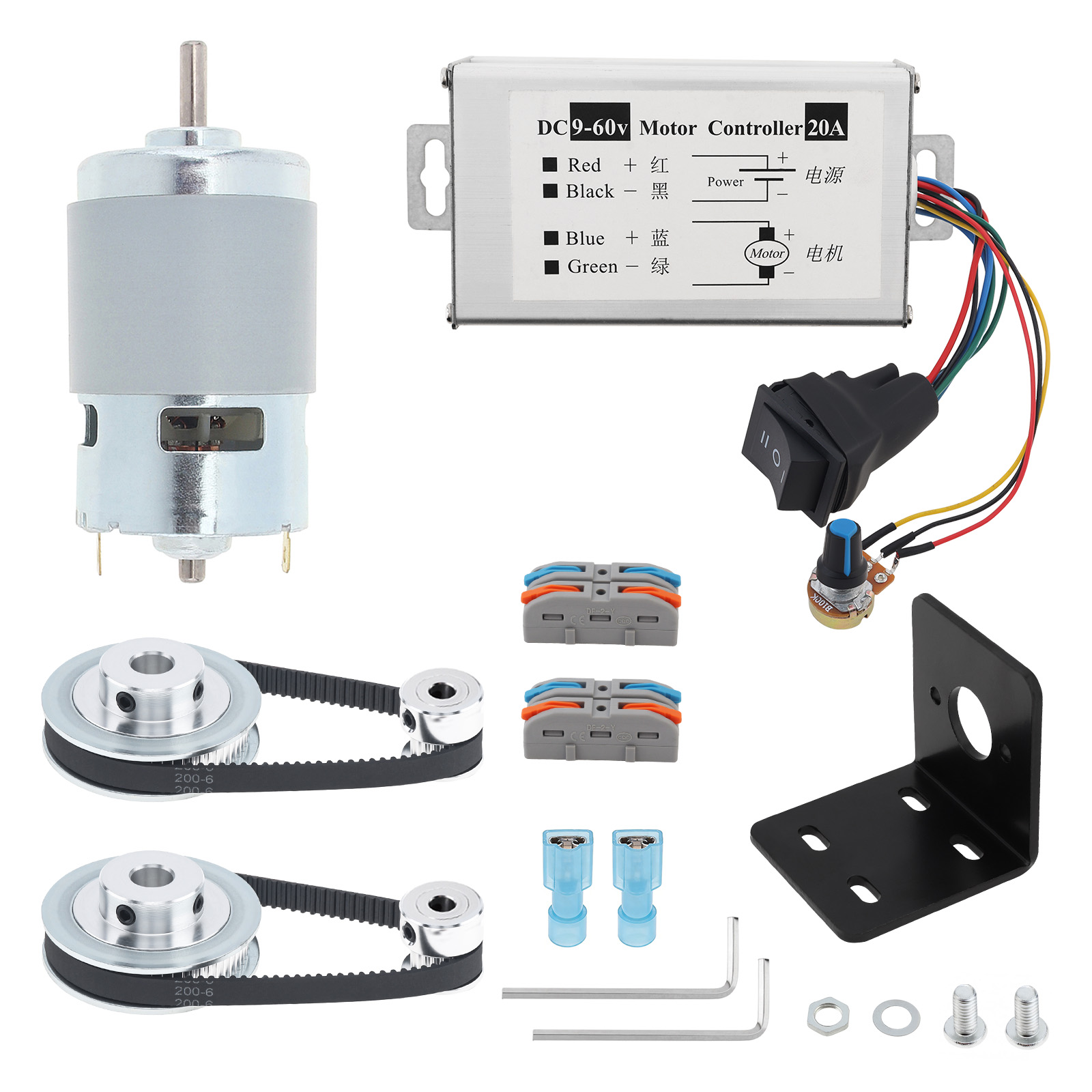 12V-24V 775 Electric DC Motor  - Gt2 Pulley ulasan dan harga