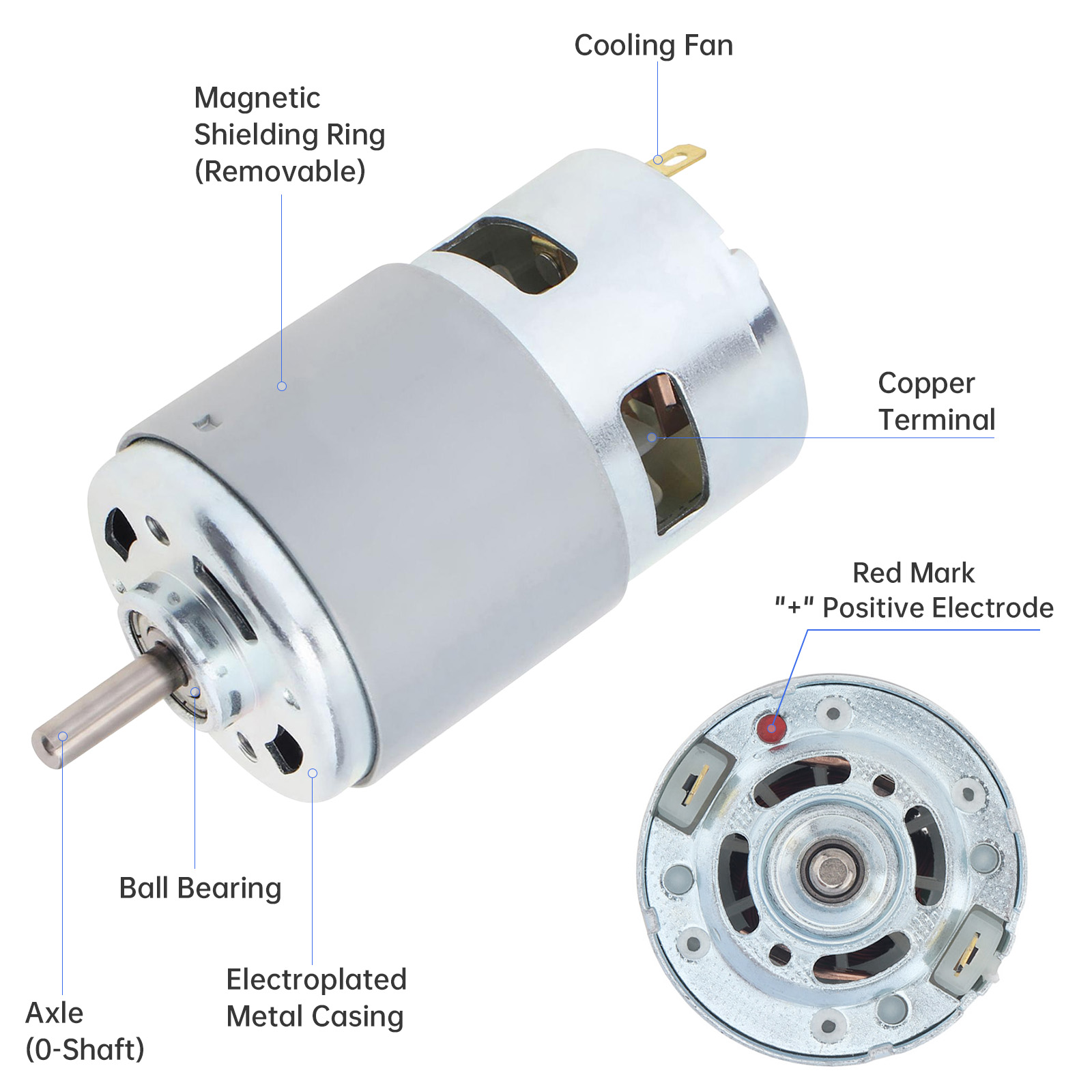 12V-24V 775 Electric DC Motor  - Gt2 Pulley ulasan dan harga