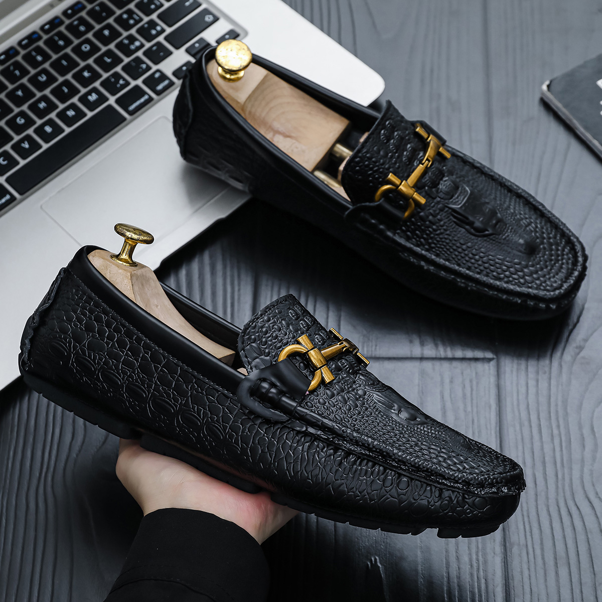 Driving Shoes for Men Brown Cr - Cnc Bits ulasan dan harga