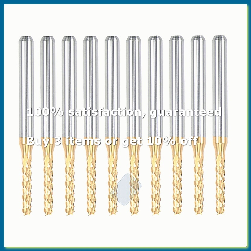 10PCS Titanium Coat Carbide En - End Mill ulasan dan harga
