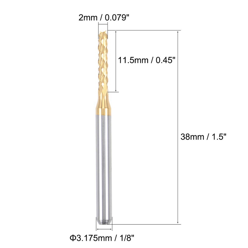 10PCS Titanium Coat Carbide En - End Mill ulasan dan harga