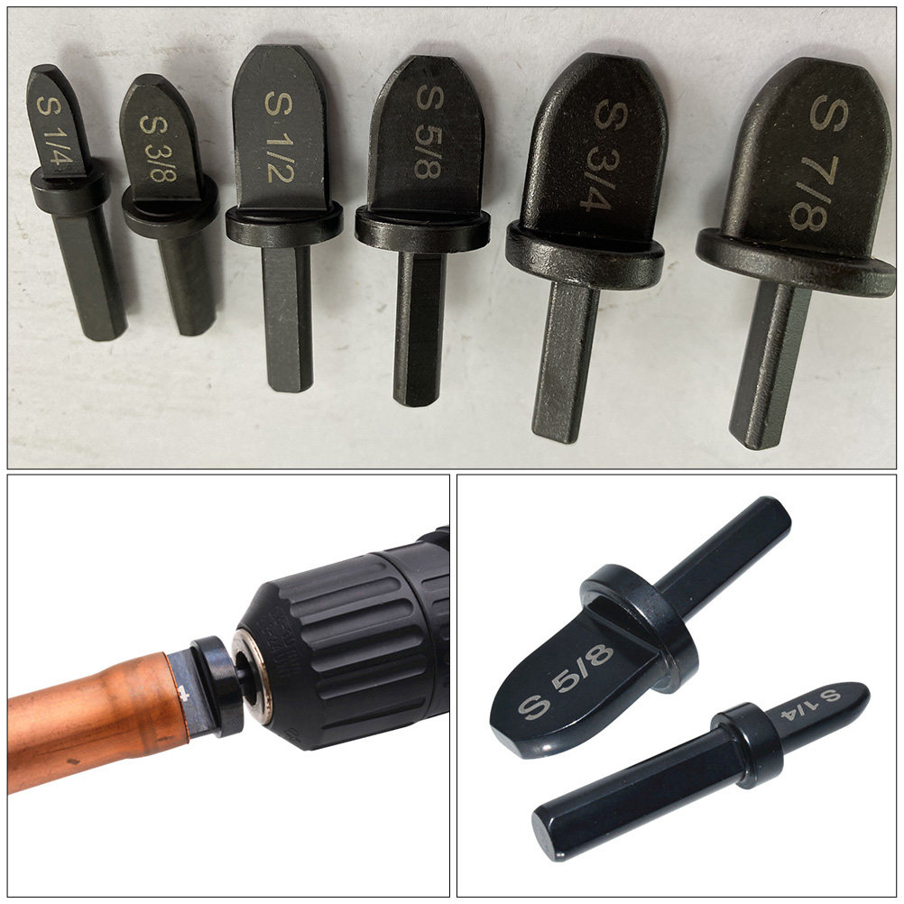 6Pcs Copper Pipe Swaging Drill - Drill Bit Set ulasan dan harga