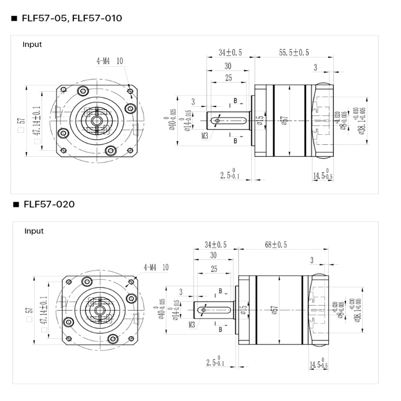 FLF57-05 Nema 23 Planetary Gea - Nema23 Stepper ulasan dan harga