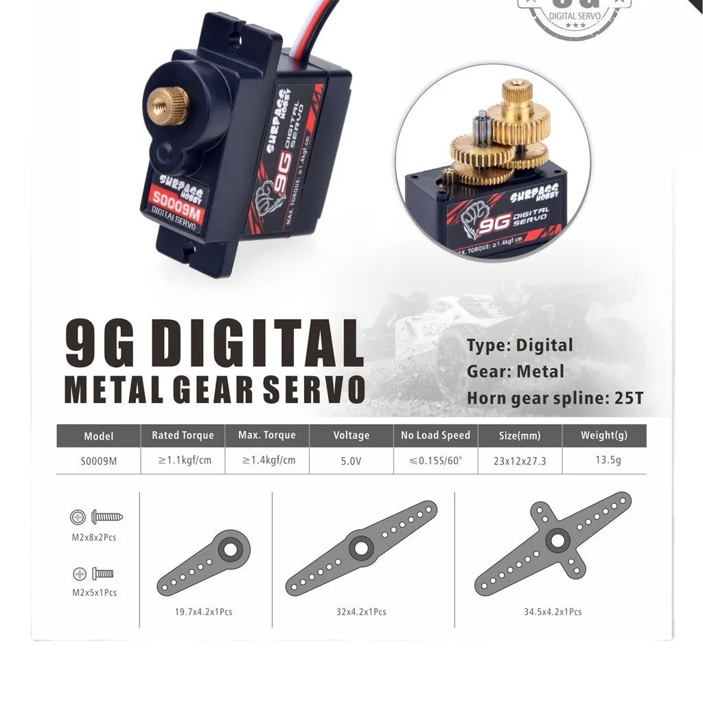 RC Digital Micro Servo 2g 3.7g - Servo 9G ulasan dan harga