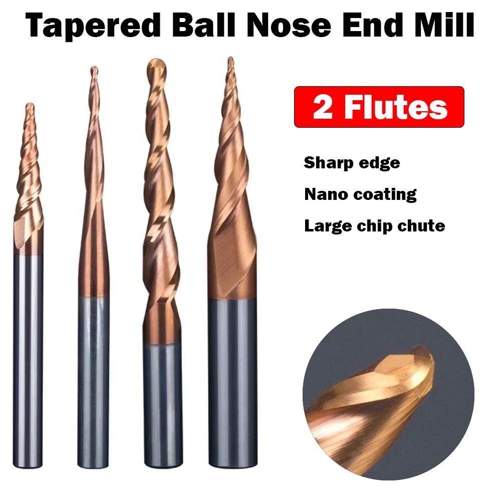 HRC55 Solid Carbide Ball Nose  - End Mill Set ulasan dan harga