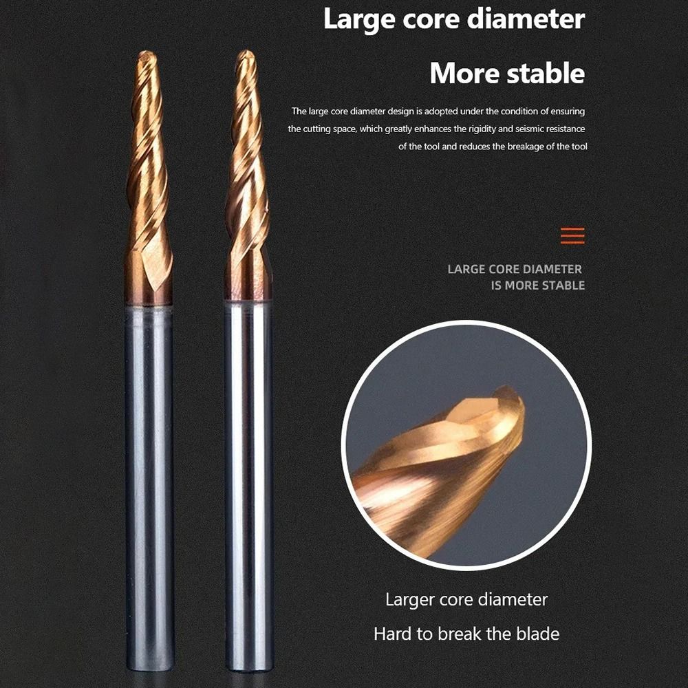 HRC55 Solid Carbide Ball Nose  - End Mill Set ulasan dan harga