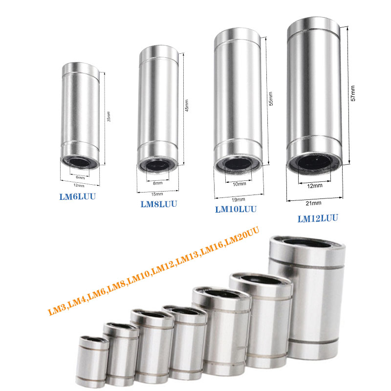4/10pc LM6UU LM8UU LM10UU LM8L - Lm8Uu Bearing ulasan dan harga
