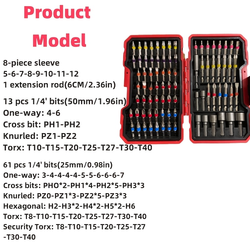 83Pcs Screwdriver Bit Set Impa - Drill Bit Set ulasan dan harga