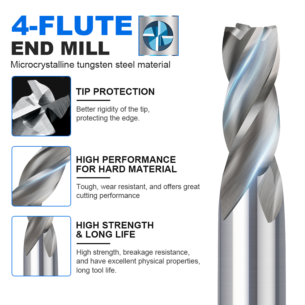 CMCP 1.5-13mm 4 Flute HSS End  - End Mill Set ulasan dan harga
