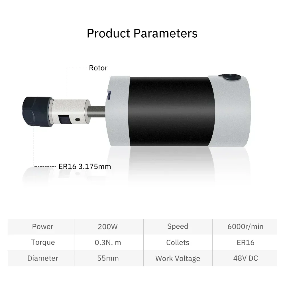 BLDC Brushless Spindle Motor 4 - Water Cooled Spindle ulasan dan harga