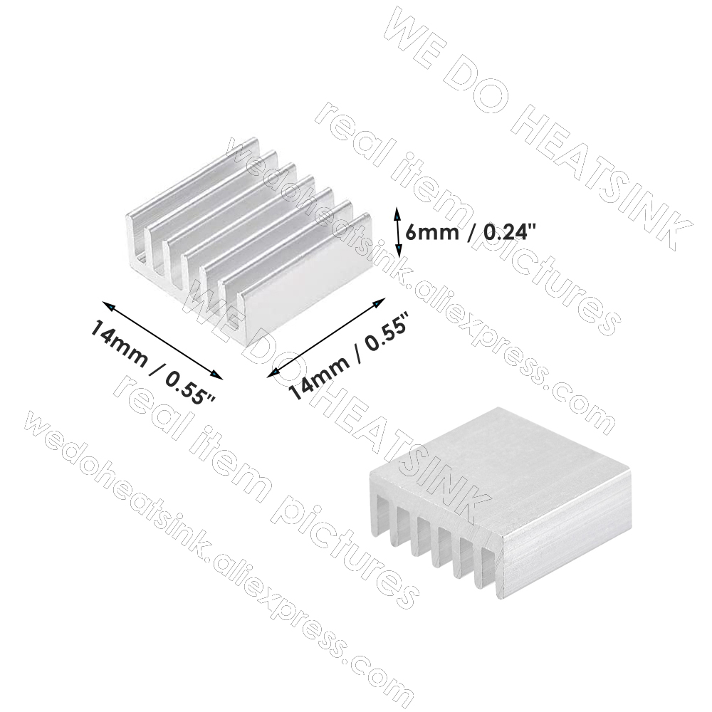 WE DO HEATSINK 100pcs 14x14x6m - Aluminium Extrusion ulasan dan harga
