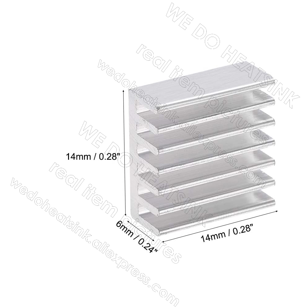 WE DO HEATSINK 100pcs 14x14x6m - Aluminium Extrusion ulasan dan harga