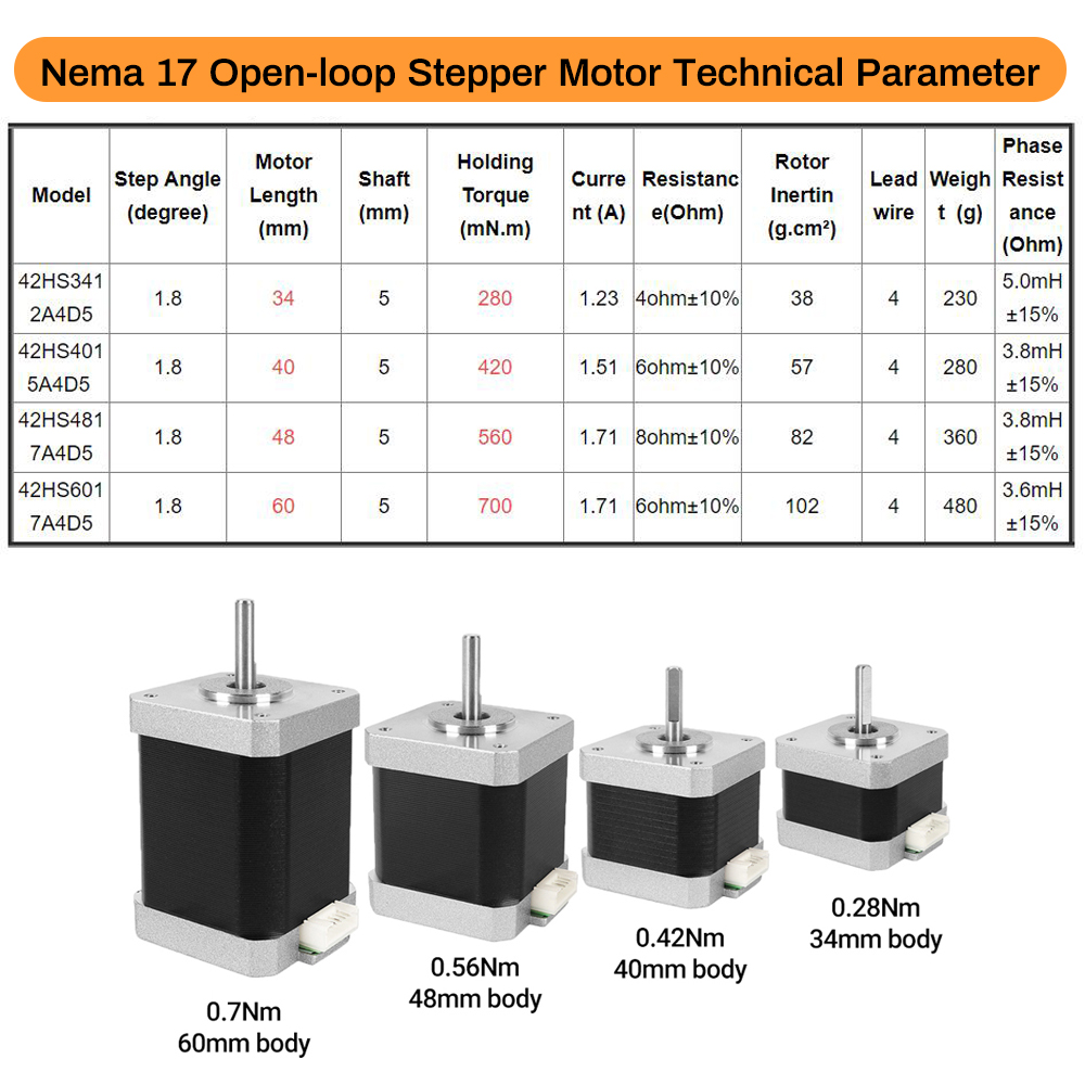 Nema17 Stepper Motor 42 Motor  - Nema 17 Stepper ulasan dan harga