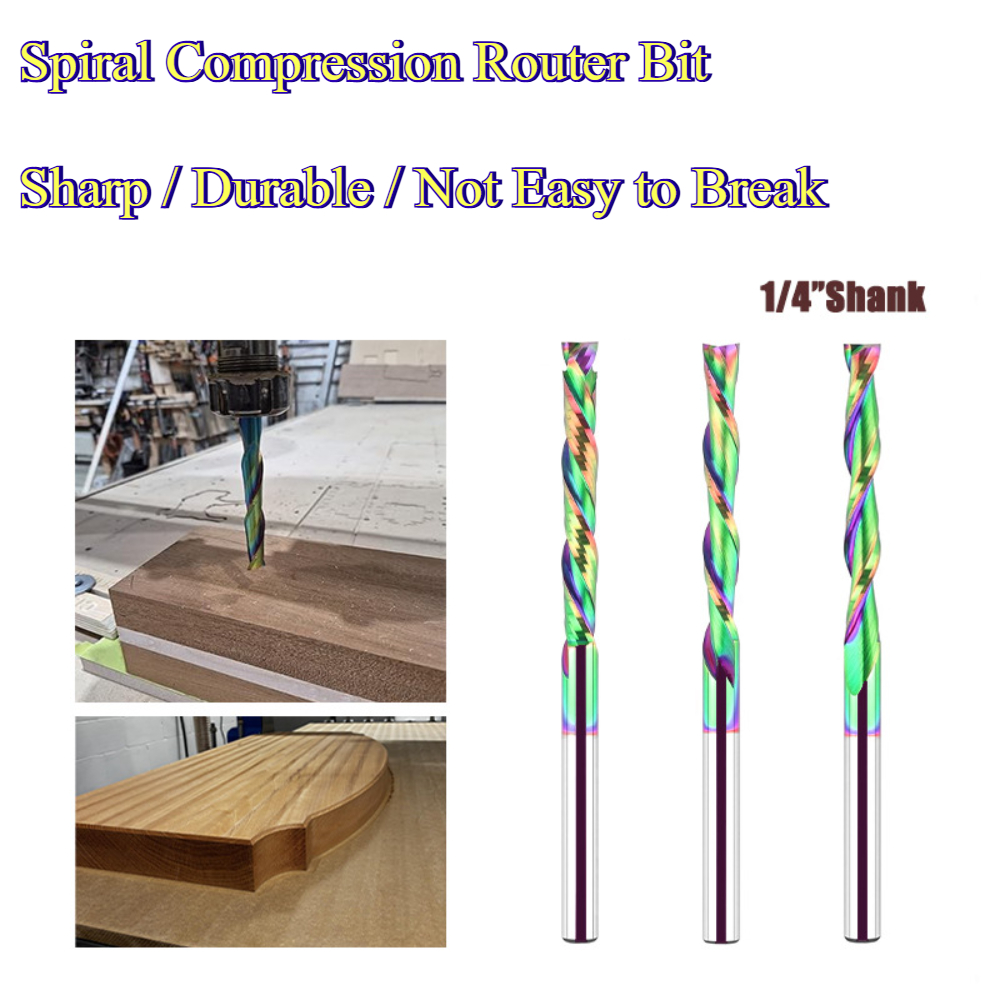 Spiral Compression Router Bit  - End Mill ulasan dan harga
