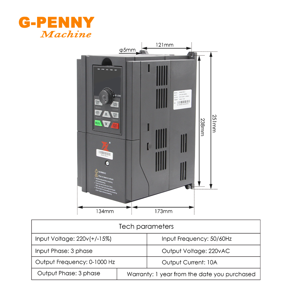 G-Penny 2.2KW Water Cooled Spi - Water Cooled Spindle ulasan dan harga